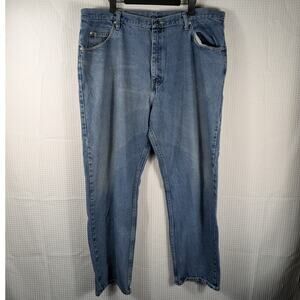 Wrangler Relaxed Fit Jeans 42x32 Blue Denim Made in Mexico Men’s 9760WDR